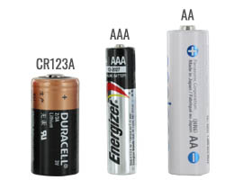 21700 battery size compared to a AA and 18650 batteries